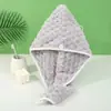 Gorro de baño de vellón Dogle coral grueso para secar el cabello, bufanda para la cabeza suave, absorbente y de secado rápido para mujeres, uso doméstico