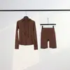 [En Stock] Conjunto de Sudadera con Capucha y Shorts Ld Chaqueta con Capucha Deportiva de Cuello Alto Chaqueta Deportiva de Yoga