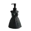 Falda Creativa Blanco y Negro de Medio Cuerpo Botella Recargable para Gel Hidroalcohólico Creativo Baño Botella de Gel de Ducha y Loción Almacenamiento de Baño Dispensador de Jabón