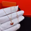 Collar de Cerradura Ruyi de Kirin Chapado en Oro Rosa de 18 Quilates Cadena para Clavícula Colgante de Cerradura Segura de Kirin para Novia Venta Directa de Fábrica