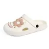 Zuecos cerrados para mujer para uso en casa, pantuflas de verano antideslizantes para baño, de suela suave, ligeros, se pueden usar afuera, pantuflas para hombre