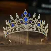 Tiara de noiva estilo europeu com strass, acessório para vestido de noiva, coroa de cabelo para festa de aniversário e cerimônia de maioridade