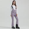 Pantalones de esquí nuevos para mujer, de doble tabla, elásticos, ajustados, resistentes al viento, impermeables, para exteriores, negros, cálidos, para nieve