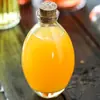 Garrafa de Uísque de Vidro Transparente Ondulado Criativo Garrafa de Vinho Tinto para Autocultivo Feminino Garrafa de Frutas