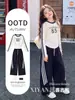 Roupas para Meninas Outono 2026 Nova Tendência Popular Este Ano para Alunas do Ensino Fundamental e Meninas Mais Velhas Roupas Casuais Estilo Esportivo