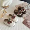 Zapatos Infantiles Estilo Coreano para Niñas Primavera 2026, Zapatos Mary Jane, Zapatos de Piel, Zapatos Suaves para Bebé, Zapatos de Princesa