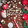 Em estoque atacado tamanho estrela de cinco pontas madeira DIY formato de estrela adesivo decorativo para grafite misturado aleatório 100