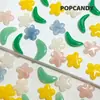 Cadena para Teléfono Pulsera de Pulsera con Hojas Florales de Primavera Cuentas DIY Joyería Hecha a Mano Pendientes Collar con Agujeros Ins Estilo Japonés y Coreano