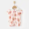 Mameluco de Verano para Bebé de Manga Corta Bata de Gasa Ultra-Delgada de Algodón Puro para Bebé Ropa con Aire Acondicionado para Niños Ropa para Gateo de Recién Nacidos