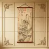 Réplica da [Pintura de Cascata na Montanha Vazia] de Ming Tang Yin - Pintura Decorativa de Parede de Entrada de Hall de Exibição Clássica Chinesa em Spray de Alta Definição