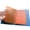 Hojas de recambio naranja esmerilado para carpetas de anillas, separadores organizadores de documentos A7, hojas de recambio PP esmerilado para carpetas de anillas.