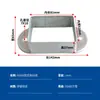 10 peças Conector Fivela de Fixação para Tubo Quadrado Base de Fixação para Poste Acessórios para Guarda-corpo Sem Solda Base de Ferro Galvanizado