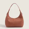 Bolsa Feminina de Guangzhou Moda Couro PU Bolsa Tecida Tendência Nova Bolsa de Ombro para o Dia a Dia Fresca e Doce Bolsa de Ombro de Alta Qualidade