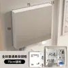 Gabinete de Espelho de Banheiro em Alumínio Espacial Caixa de Armazenamento de Parede Desembaçador Luz Porta-Lenços Espelho Separado Gabinete de Espelho