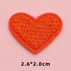 Pegatinas de tela bordadas de corazones pequeños de colores para equipaje, mochilas, zapatos y sombreros, pegatinas decorativas, parches para ropa, accesorios de ropa