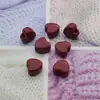 Acrílico Furo Reto Coração de Pêssego Cor Doce Contas Contas Joias DIY Corrente de Celular Chaveiro Pendente de Carro Acessórios com Contas