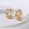 Pendientes de moda de lujo ligeros de estilo europeo y americano Cao Shi, pendientes franceses retro dorados y calientes, pendientes de estilo diosa con temperamento femenino