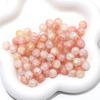 Cuentas de vidrio cuentas sueltas redondas doble jade cuentas de palomitas de maíz rotas hechas a mano DIY pulsera collar joyería para la oreja accesorios material