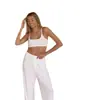 [Garantia de Qualidade] Comércio Exterior Transfronteiriço Mais Vendido Conjunto de Cardigã Branco Vazado de Três Peças, Pijama e Roupa de Casa Estilo Europeu e Americano
