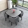 Juego Simple de Mesa y Sillas para Recepción, Mesa de Negociación, Mesa y Sillas para Recepción de Tienda de Uso Comercial, Mesa Redonda Pequeña para Oficina y Ocio