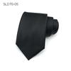 Corbata formal de negocios para hombre, oficial de ventas de unidad de trabajo, versión ancha, 8 cm, azul marino/negro