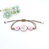 Pulsera de flores secas estilo coreano narcisos de flor de encaje de gema del tiempo narcisos flor de encaje cuentas de cerámica Jingdezhen flor real
