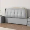 Nuevo Modelo Cabecero de Madera Maciza con Cubierta Suave y Respaldo de Pie Integrado, Cabecero Individual para Compra por Separado, Cabecero de Cama Matrimonial