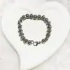 Pulsera de personalidad directa de fábrica estilo simple y moderno ins moda hip hop personalidad para hombres y mujeres pulsera de acero de titanio al por mayor