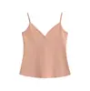 Camisola europea y americana de cuello en V para mujer, prenda exterior de verano 2026, camiseta base de alta elasticidad ajustada, top interior corto a la moda