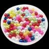 Accesorios para Joyería DIY Tejidos a Mano 8mm Coloridos Ecológicos Perlas de Imitación Perlas Falsas Agujero Recto Cuentas Redondas Material de Cuentas Sueltas
