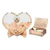 Decoração de Casamento Placa de Madeira para Assinaturas Porta-Retrato de Mesa Quadro de Mensagens de Madeira Aniversário Casamento Arranjo em Estoque