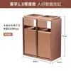 Cubos de Basura Clasificados de Acero Inoxidable para Exteriores al por Mayor para Centros Comerciales y Hoteles, Cubos de Basura de Gran Capacidad con Ceniceros para Saneamiento Exterior