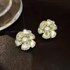 Novos Brincos de Pérola em Formato de Diamante Estilosos para Mulheres 2026, Brincos Versáteis de Nicho de Alto Padrão com Temperamento Único, Atacado