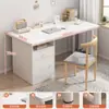 Mesa de Computador Mesa de Desktop Mesa para Casa Mesa de Estudo para Estudante Conjunto com Cadeira Mesa de Maquiagem para Quarto de Meninas Mesa de Escritório Simples