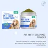Polvo para Limpiar los Dientes de Gatos y Perros Yegbong Limpia el Sarro y los Dientes Amarillos, Refresca el Aliento, Cuida la Salud Bucal de Mascotas