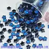 8mm Estrela de cinco pontas Acessórios de vidro DIY Material de fada Pulseira de estrela Colar Acessórios para cabelo Brincos Jóias Contas Contas
