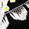 Encaje de Borla Tejido a Mano Encaje de Flecos Triangulares Pequeños Accesorios para Disfraces de Danza Latina