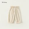 Calça Infantil Youbao Primavera e Outono Estilo Coreano Roupas Infantis Calça Casual Infantil Jeans Infantil Cor Sólida Calça Longa para Crianças Pequenas