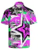 Camisas de Golf Divertidas para Hombre Camisa Polo Hawaiana Divertida Playa Hawaiana Camisa Polo de Verano