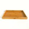 Organizador de Escritorio de Bambú con Cajones Caja de Almacenamiento Bandeja de Bambú para Restaurante Bandeja para Té Bandeja de Bambú para Hotel Bandeja para Barbacoa Bandeja para Pan Fruta