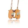 Collar con Colgante Magnético de Capibara Lindo del Fabricante Aleación de Dibujos Animados Esmalte Mejor Amigo Joyería Infantil