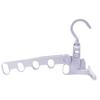 Percha plegable portátil para ropa, ideal para viajes, hoteles, secado de ropa, multifuncional, con cinco agujeros.