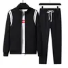 Conjunto de Moletom Novo Primavera e Outono em estoque Casual com Capuz Esportivo Esportes Juvenis Jaqueta Casaco Masculino Vestuário Masculino
