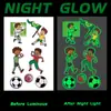 Juegos Deportivos Escolares Pegatinas de Tatuaje Luminosas Partido de Fútbol Maratón Pegatinas para Niños Pintura para Brazos Impermeables y de Larga Duración