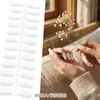 Europeu e Americano Popular Transfronteiriço Fosco Sólido Cor Gelo-Transparente Alto Padrão Trapezoidal Nail Art Unhas Usáveis Pontas de Unhas Postiças Acessórios