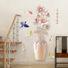 (Nua) Vaso Adesivos de Parede Autoadesivos Sala de Estar Quarto Cabeceira Decalques Decorações de Quarto Adesivos de Parede TV
