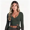 Cubierta de Manga Larga Yuan Yoga para Mujer, Top Deportivo Exterior, Estilo Puro Deseo con Correas, Ropa de Fitness, Chaqueta de Yoga