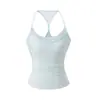 Top Regata de Renda Rosa com Decote V Halter para Mulheres Design de Roupa de Verão Emagrecedor Valorizador Top Hot Girl