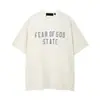 Marca Americana Tendência Essenciais Camiseta Casual Solta de Manga Curta com Estampa de Letras para Homens e Mulheres Tops de Casal