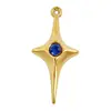 Accesorios de Colgante de Estrella de Cuatro Puntas de Acero Inoxidable Se Pueden Incrustar con Diamantes, Colgantes Tridimensionales, Collares, Pulseras, Llaveros de Bricolaje, Accesorios de Joyería